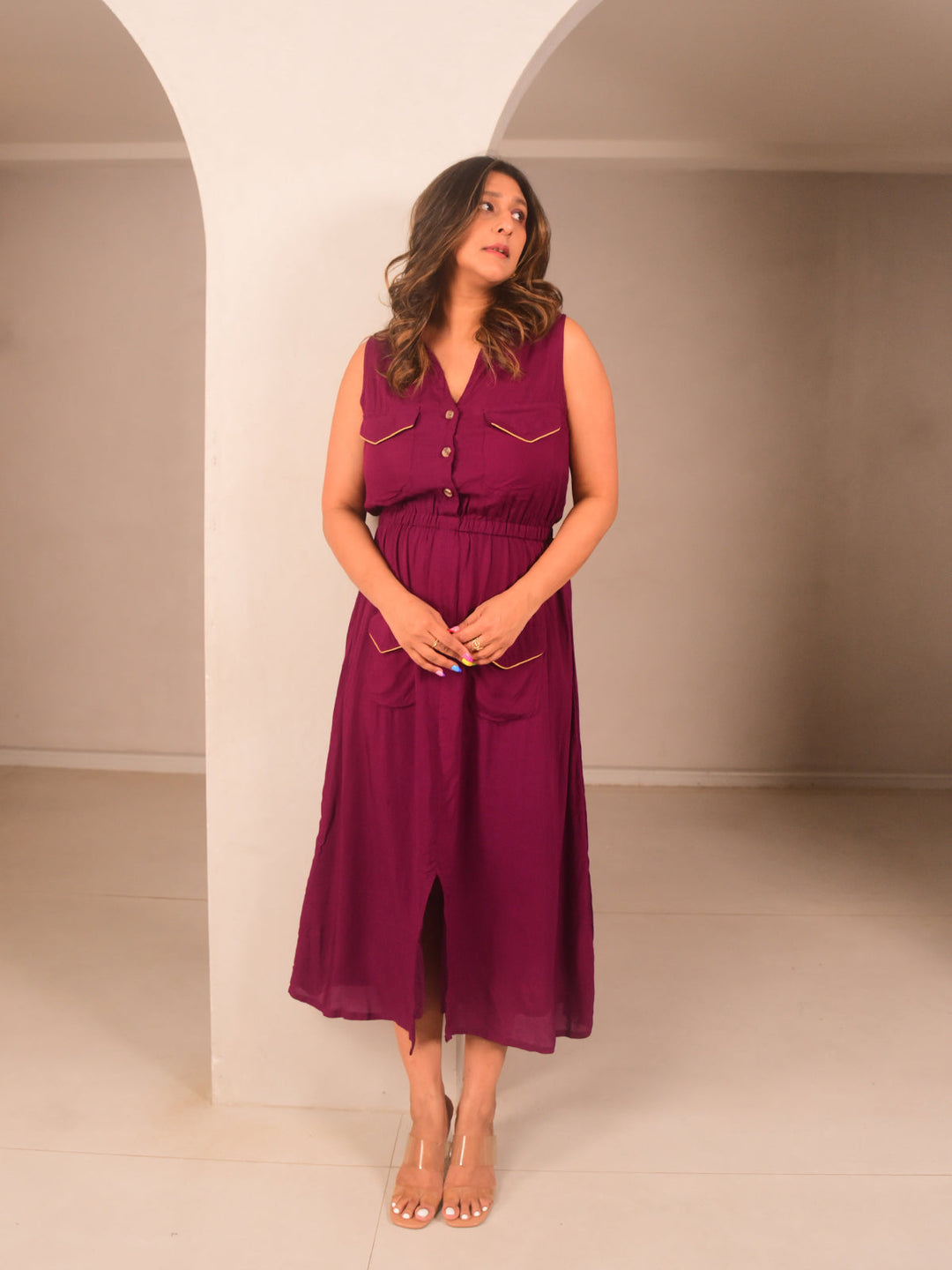 Isa Button Down Dress