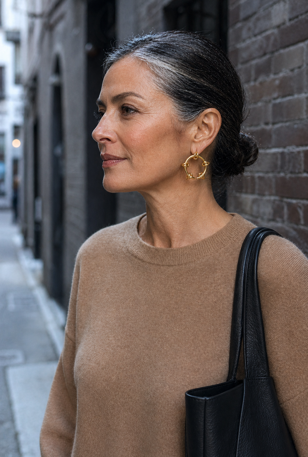 The Knot Circle Hoop — Gold-Plated Statement Earrings