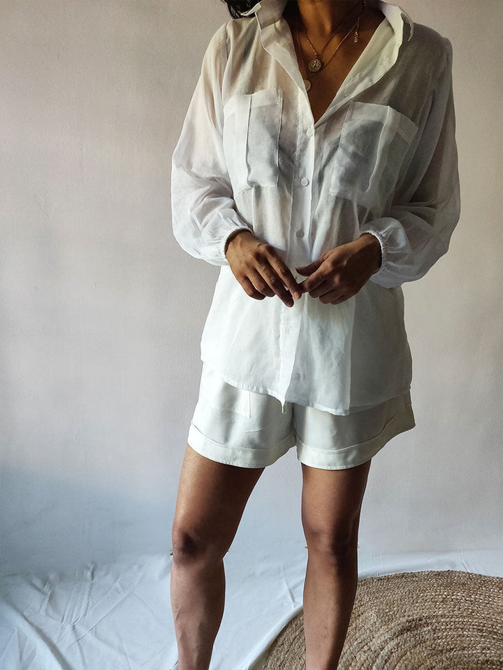 Classic White Shirt - Why So Blue