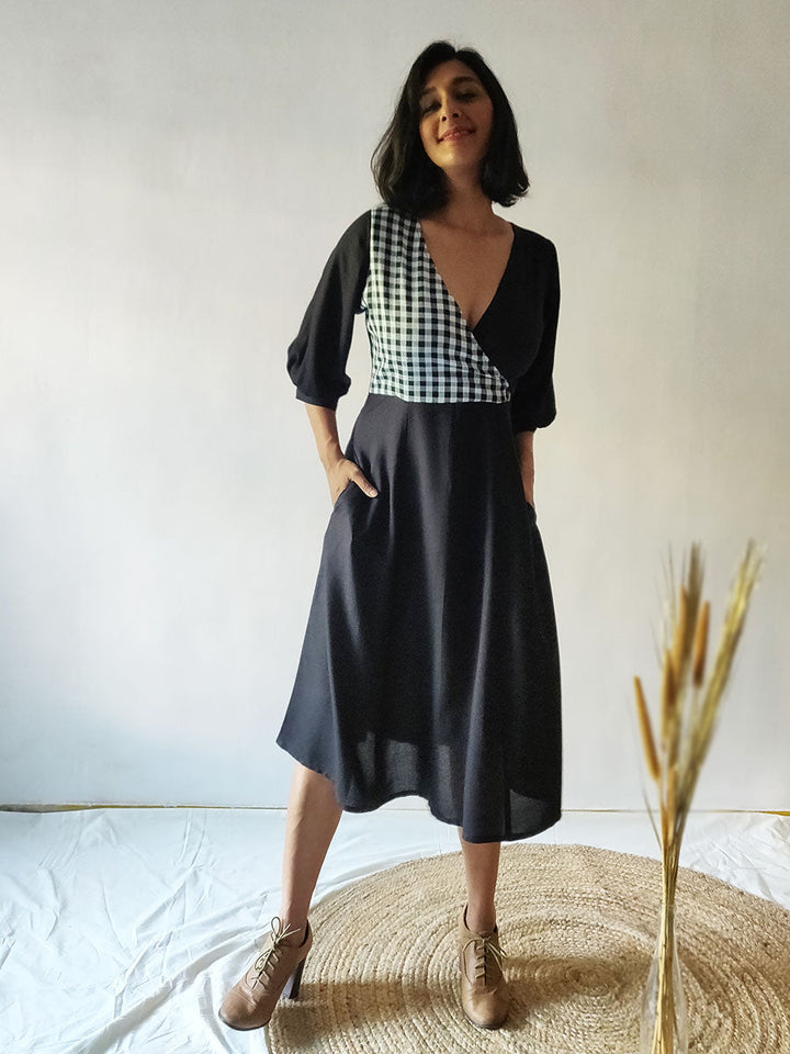 Classic Wrap Dress - Why So Blue