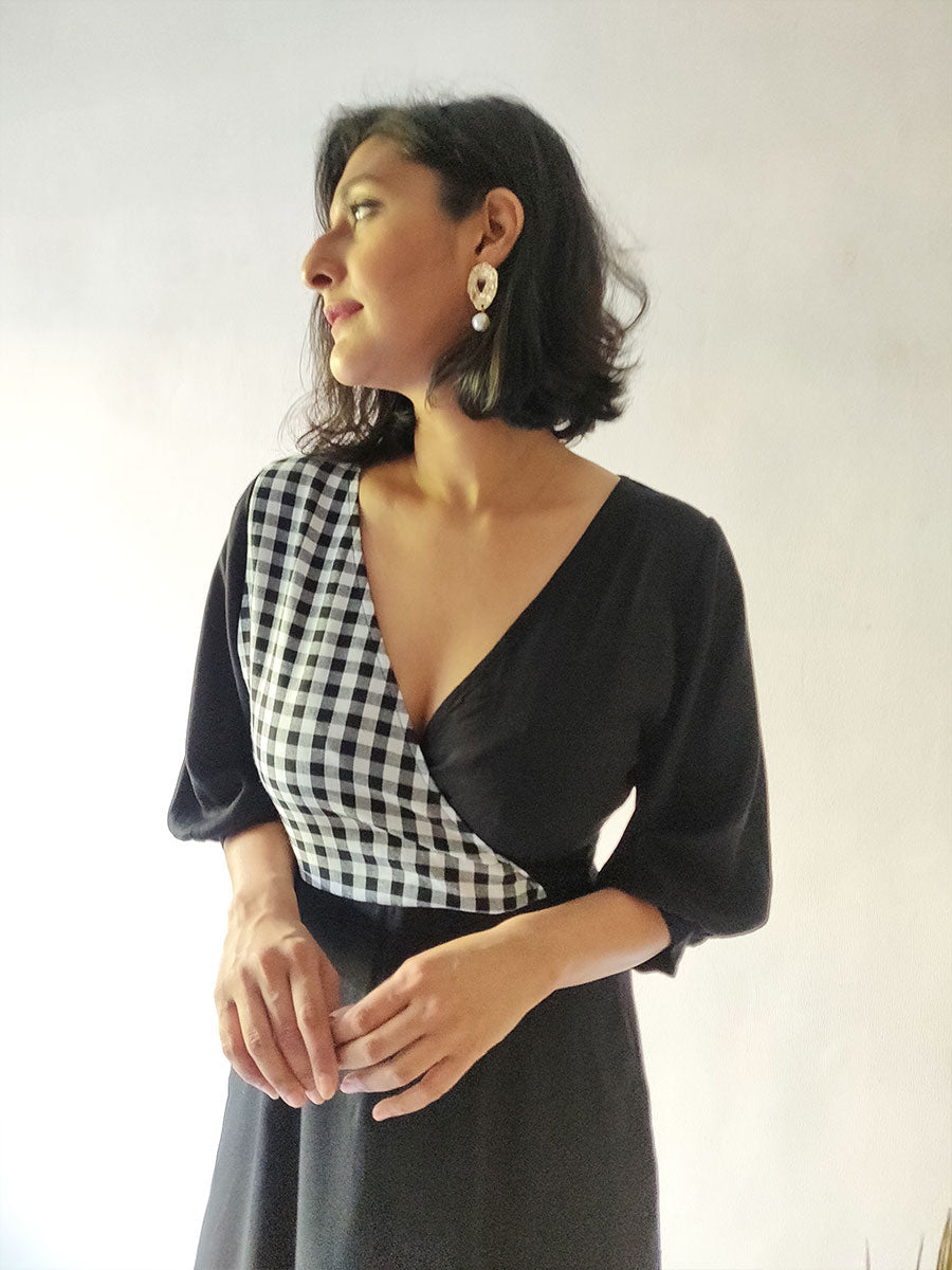 Classic Wrap Dress - Why So Blue