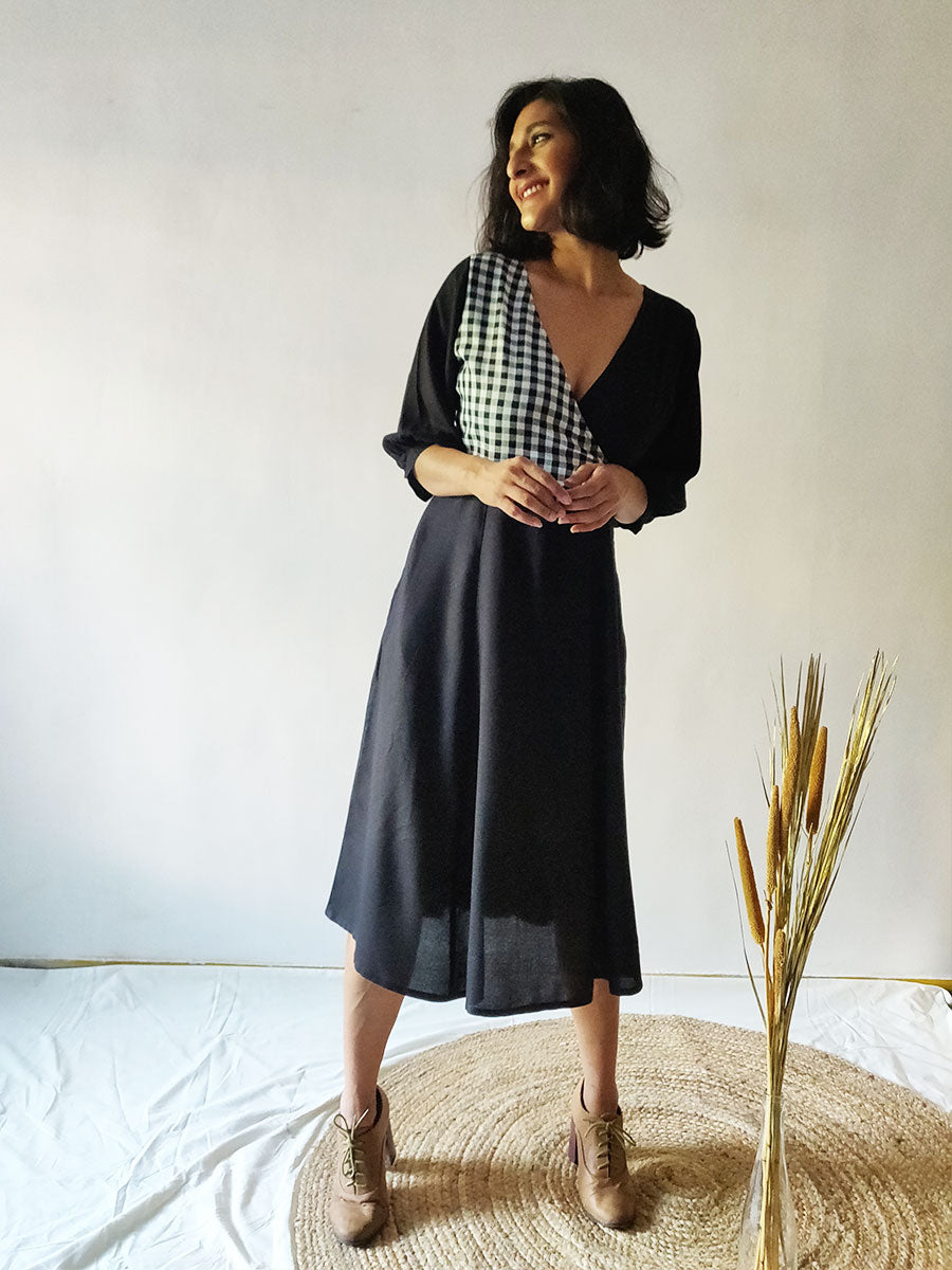 Classic Wrap Dress - Why So Blue