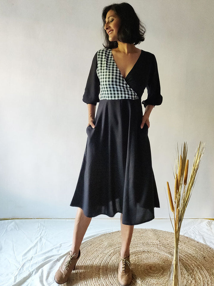 Classic Wrap Dress - Why So Blue