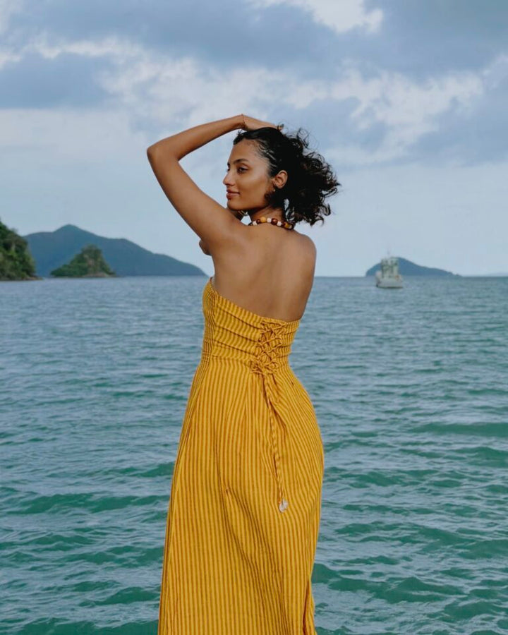 The Maya Dress — Handloom Cotton Tube Maxi | Hulasi