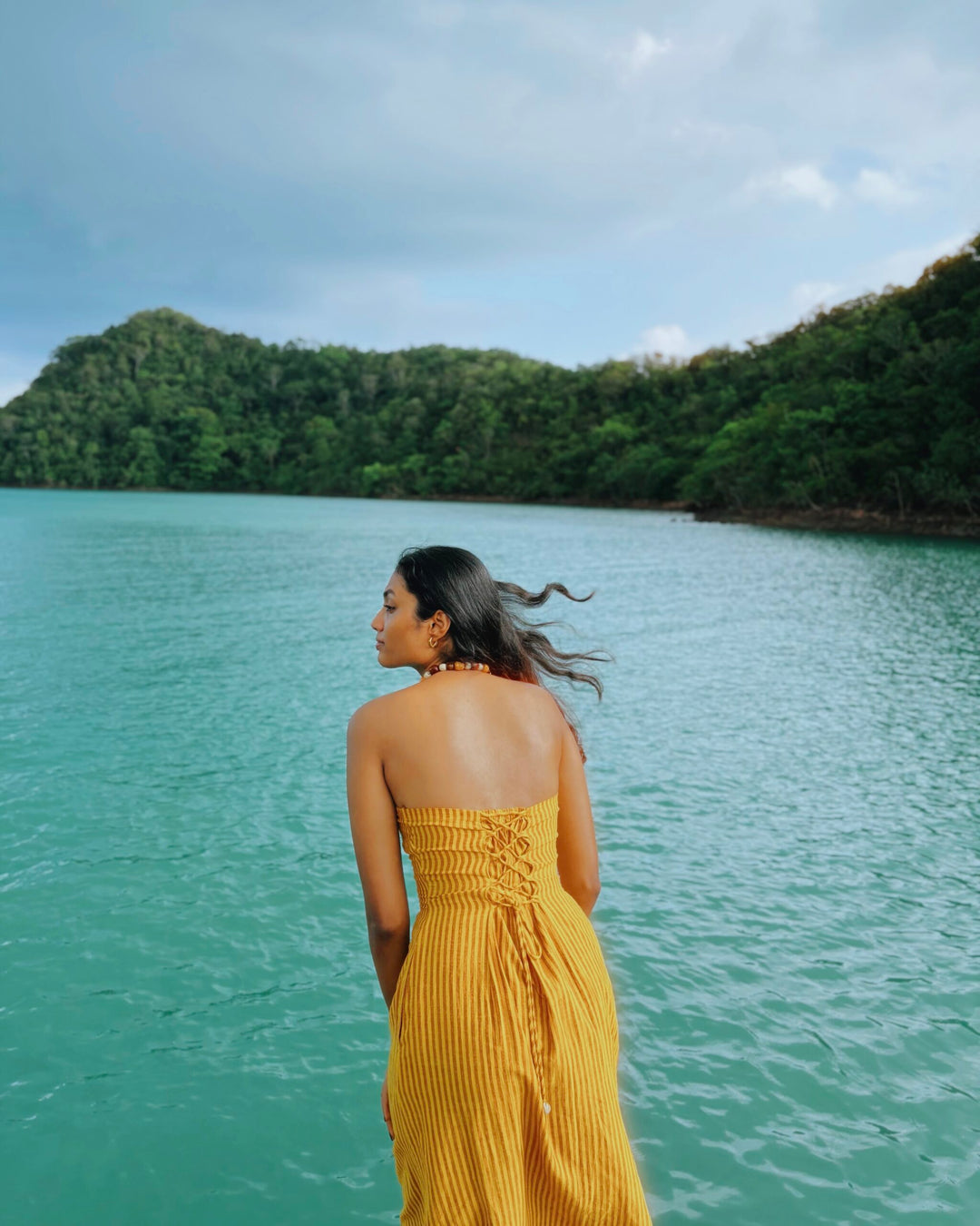The Maya Dress — Handloom Cotton Tube Maxi | Hulasi