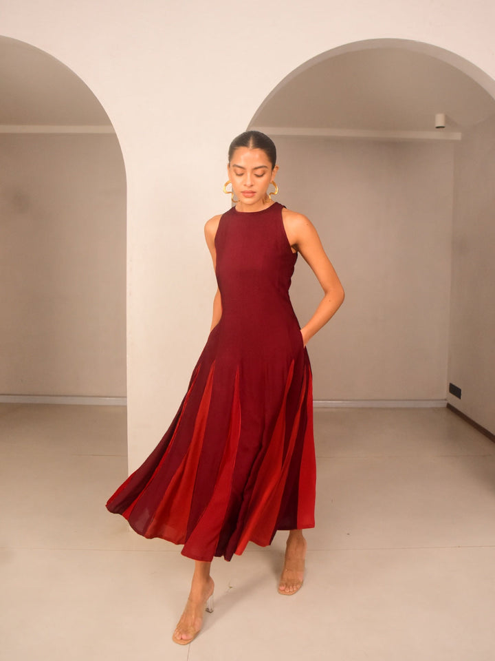 Ami Modal Panelled Dress