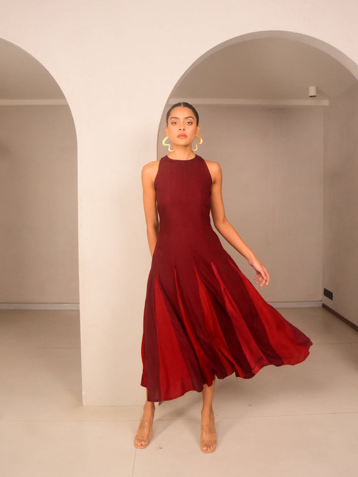 Ami Modal Panelled Dress