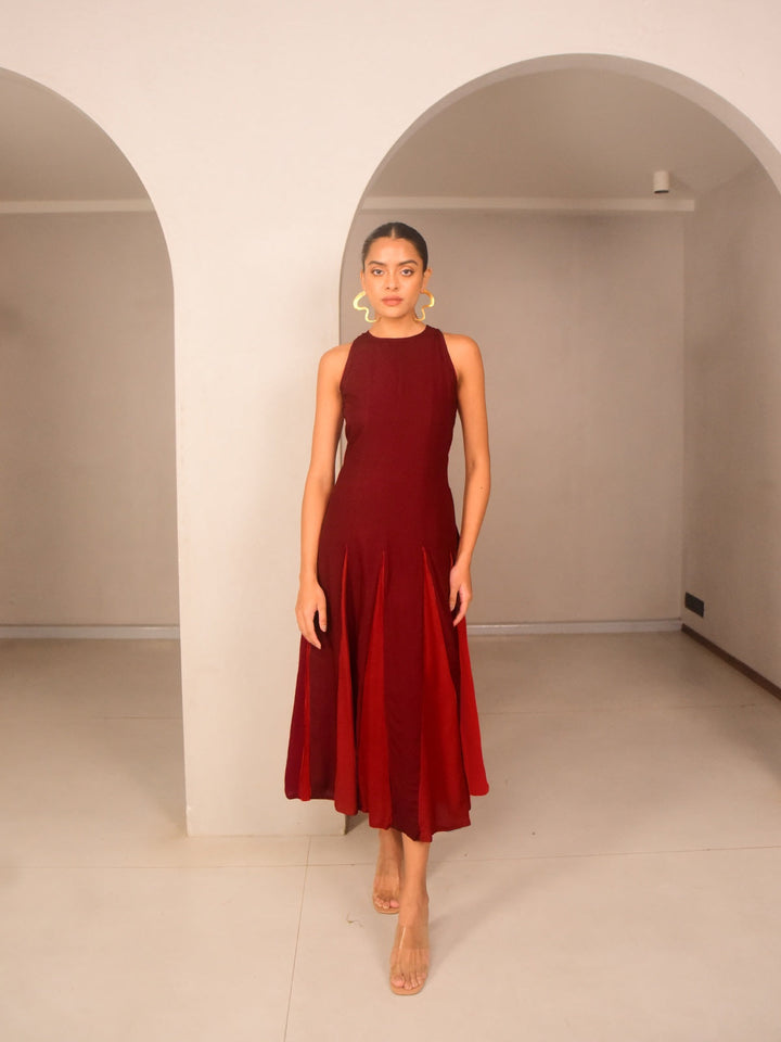 Ami Modal Panelled Dress