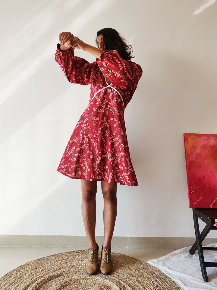 Plum Criss-Cross Dress - Why So Blue