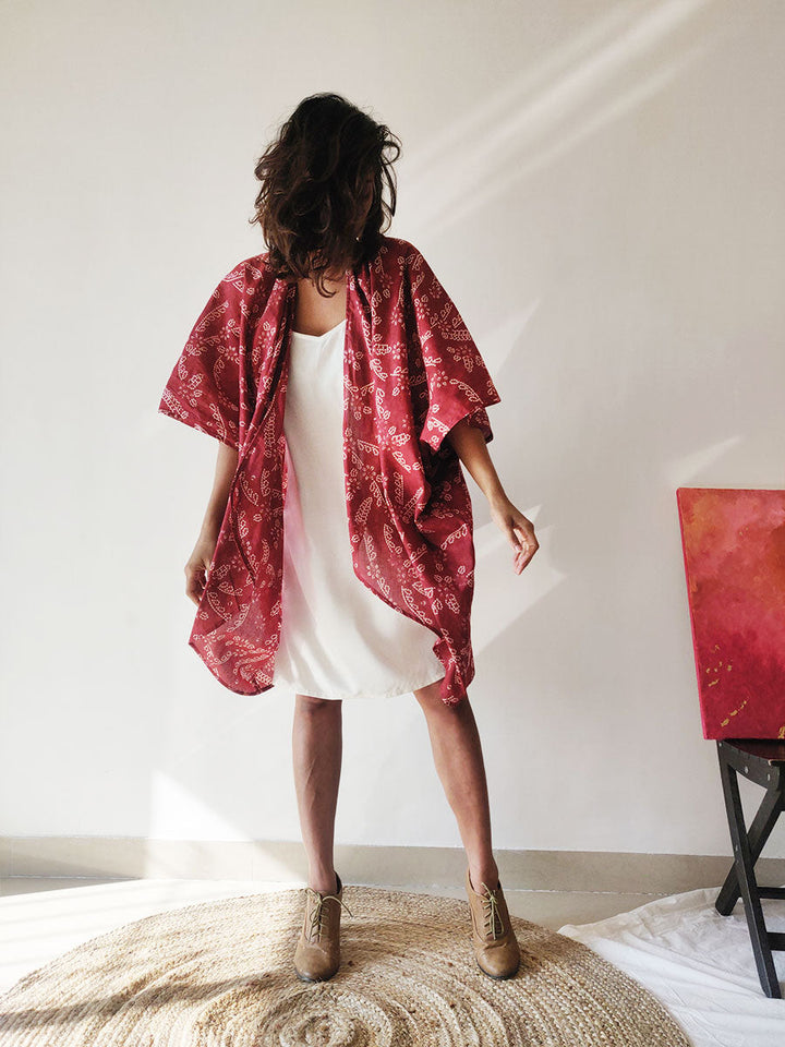 Plum Kimono Jacket - Why So Blue