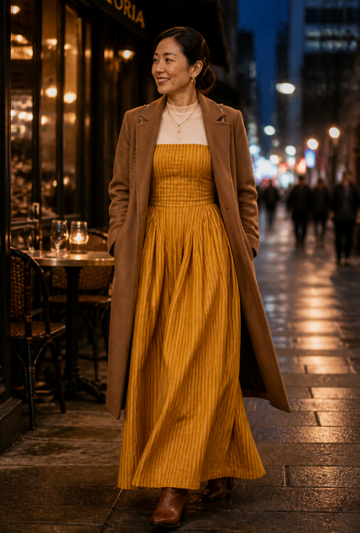 The Maya Dress — Handloom Cotton Tube Maxi | Hulasi
