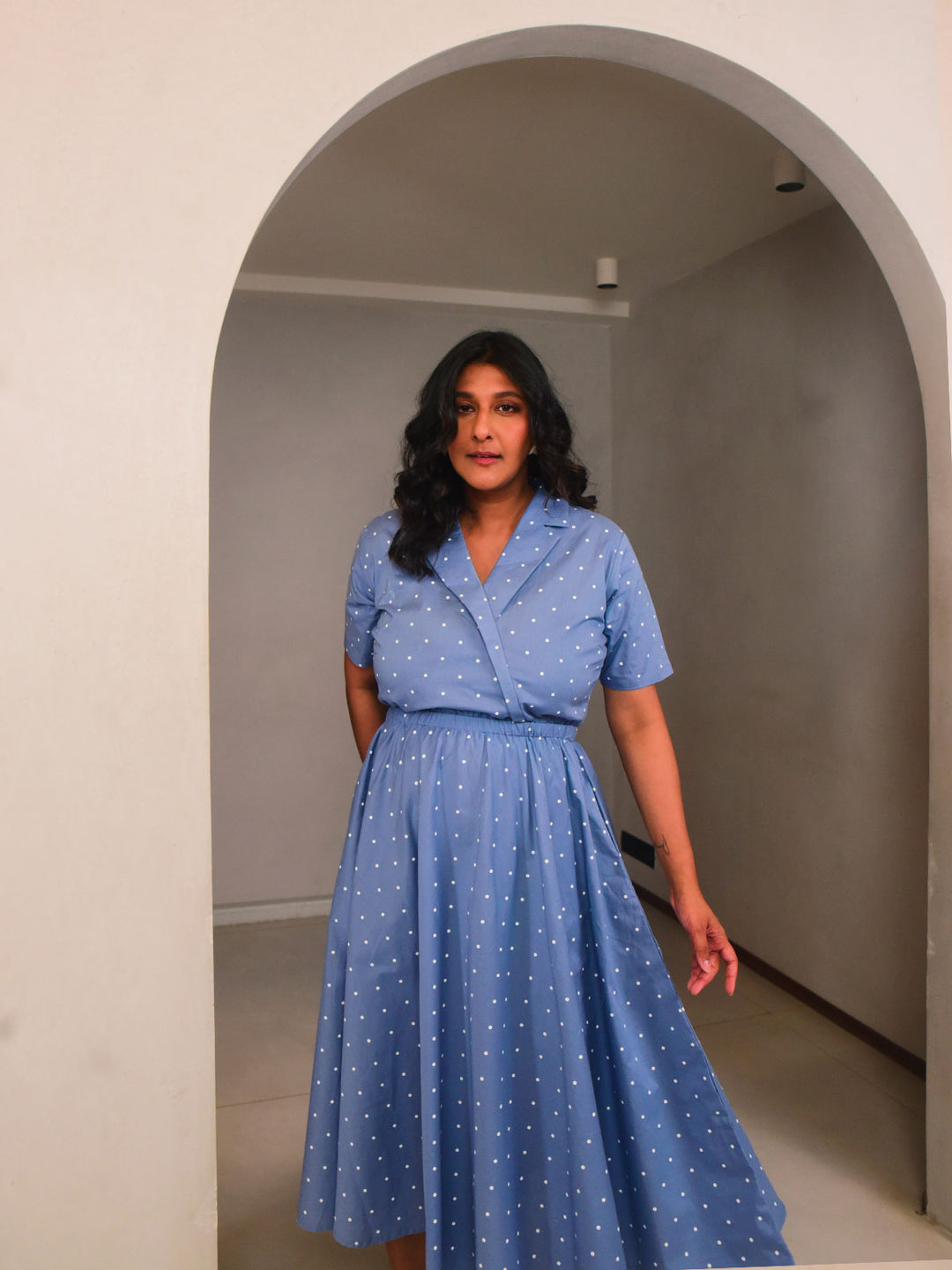 Polly Lapel Dress