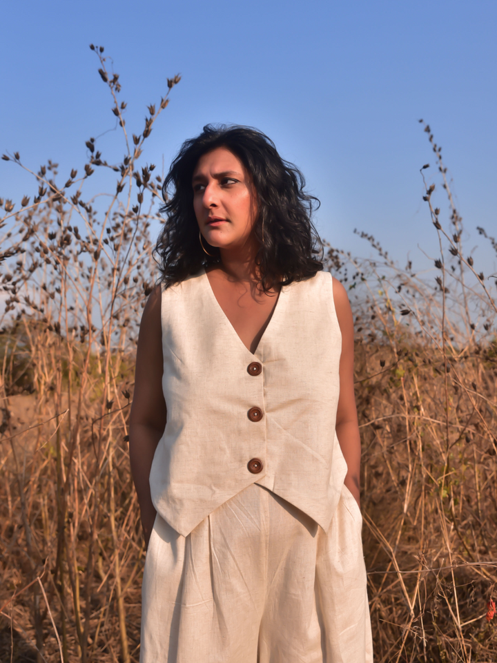 Amara Linen Vest